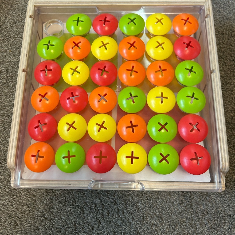Vibrant Tic-Tac-Toe Game Set for Kids